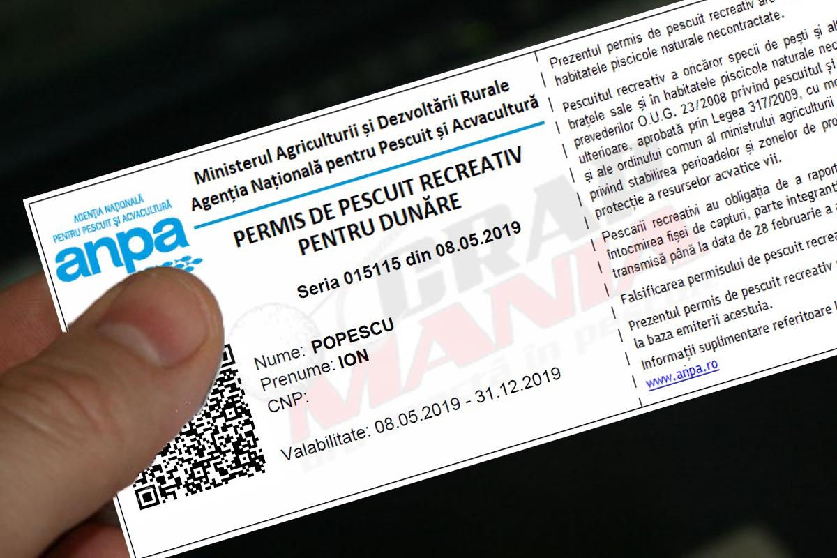 Ce se intampla daca ai introdus gresit datele in sistem online de emitere a permiselor de pescuit?